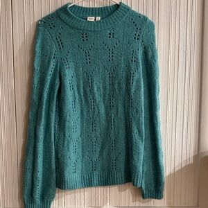 GAP Teal Crew Neck Sweater